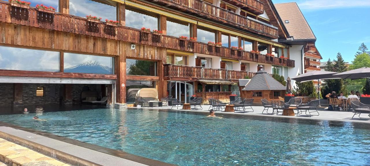 Apartment 24 Hotel Etrier Pool & Spa Crans-Montana Dış mekan fotoğraf